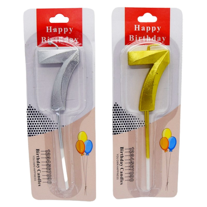 Свещ за РД - цифра - 7 - злато