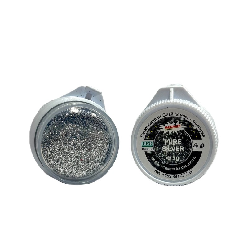 Глитер сребро 5 гр. Pure silver