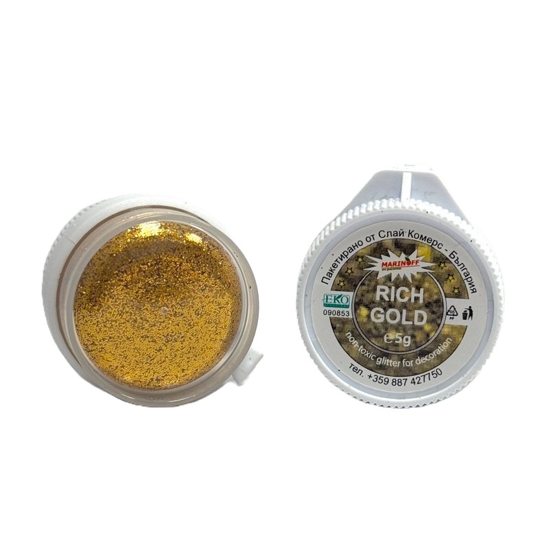 Глитер 5 гр. злато Rich Gold