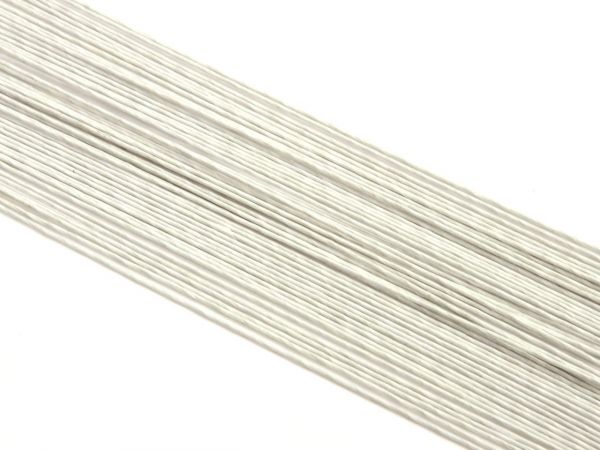 Тел за цветя 22G бяла - 100 бр.