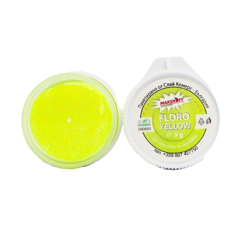 Глитер 5 г. Floro yellow