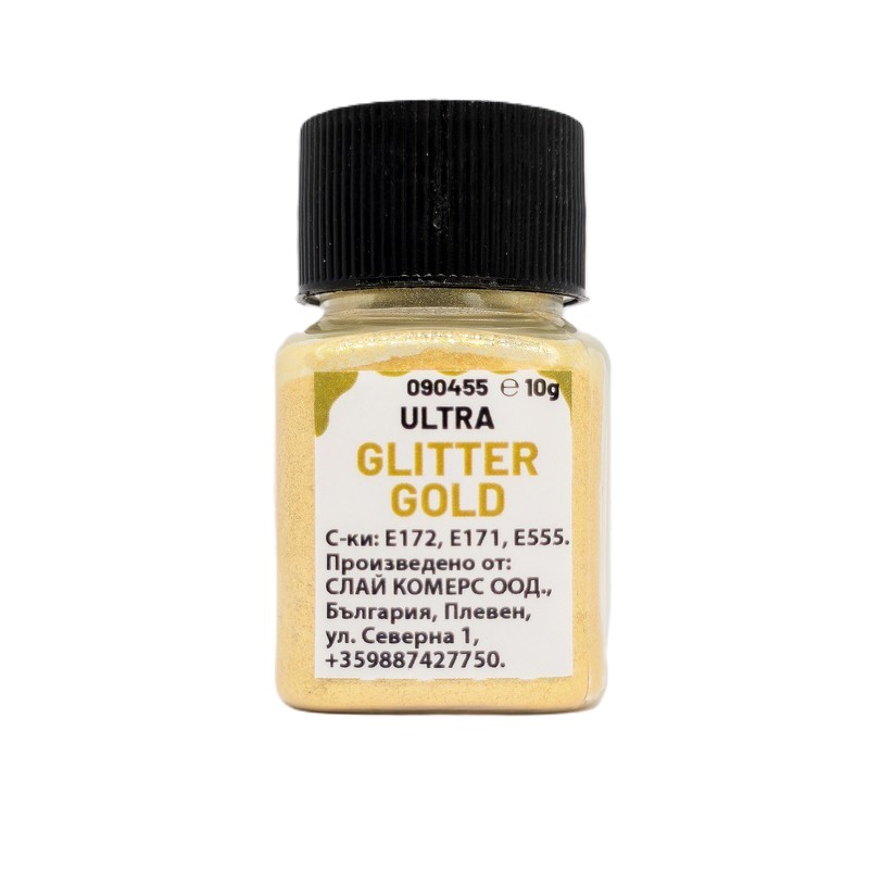 Ултра перлен оцветител Glitter gold - 10 гр.