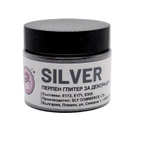 Art.No.090828- Перлен глитер Silver 20 г. от 