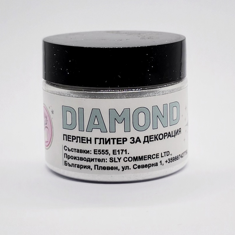 Перлен глитер за декорация Dimond - 20 гр.