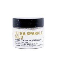 Art.No.090827- Перлен глитер за декорация Ultra sparkle gold - 20 гр. от 